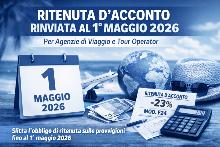 ritenuta AdV agenzie di viaggio